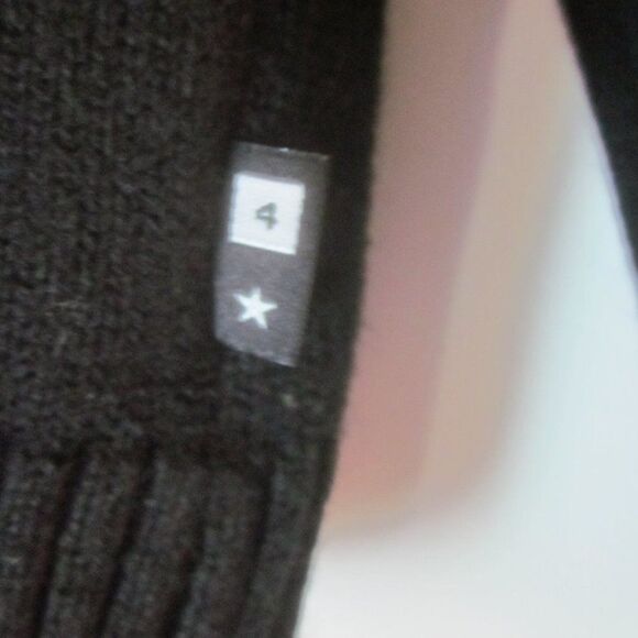 Four Star Clothing Retro Cardigan Lined Mens Size S Black Knit Button Front - Picture 11 of 14